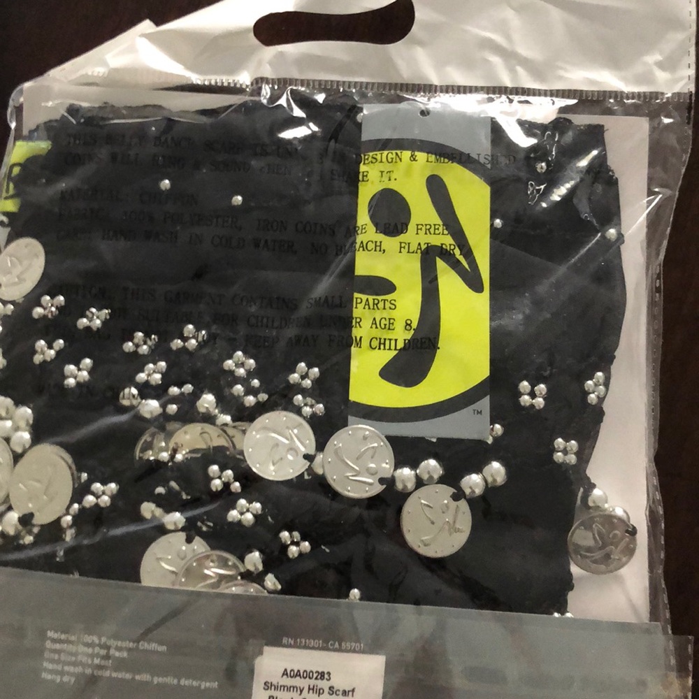 RARE - ZUMBA Shimmy hip scarf Black Not available Elsewhere